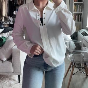 White Long Sleeve Top